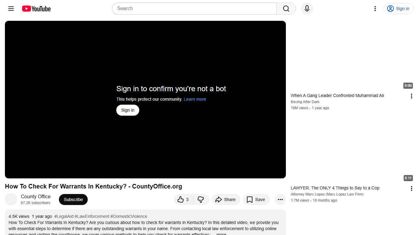 How To Check For Warrants In Kentucky? - CountyOffice.org - YouTube